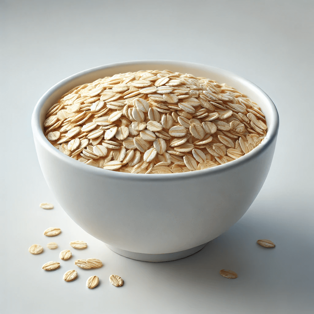 A bowl of oats.